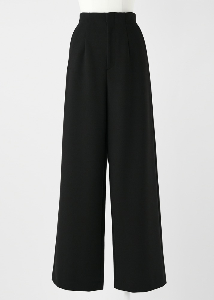 Doublecross High-waist Wide Pants Black