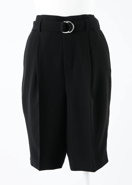[ENFOLD] Belted Straight Half Pants